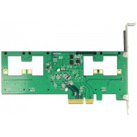 Karta PCI Express->4x Internal Msata+Raid+Low Profile Delock