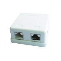 Gniazdo Natynkowe Kat.5 2x Rj45 Half-Shielded Keystone Gembird