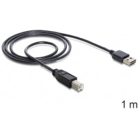 Kabel USB-A(M)->USB-B(M) 2.0 1m Easy-USB-Czarny Delock