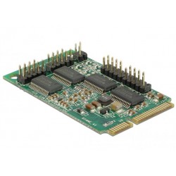 Karta Mini PCIE->4x Serial RS232 + Zasilanie Delock