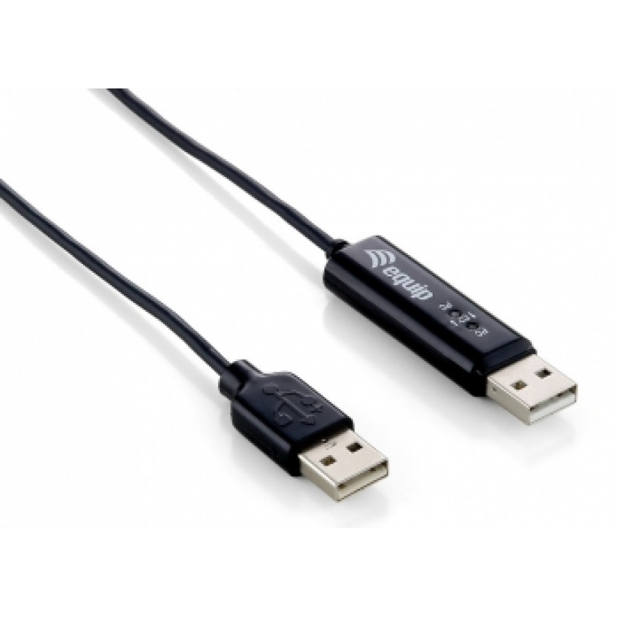 Kabel USB Data Link PC Bridge 1.8m Obsługa 2 Komputerów 1 Myszką I Klawiaturą Equip