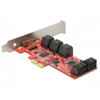 Karta PCI Express-10 X Sata Internal 6Gb/s Low Profile Delock