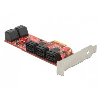 Karta PCI Express-10 X Sata Internal 6Gb/s Low Profile Delock