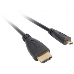 Kabel HDMI(M)->HDMI Micro(M) V1.4 1.8m 4k 3d Czarny Lanberg 50-Pack