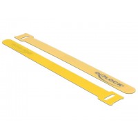 Opaska Zaciskowa Rzep 200mm Yellow 10szt Delock