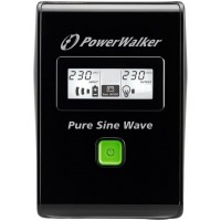 UPS Power Walker Line-Interactive 600VA 2x Schuko 230V, Pure Sine Wave, Rj11/45 In/Out, USB, LCD