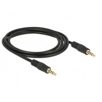 Kabel Stereo 4 Pin Minijack-4 Pin Minijack Iphone Black 2m Delock