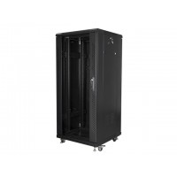 Szafa Instalacyjna Stojąca 19" 27u 600x600 Czarna Lanberg (FLAT Pack)