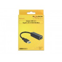 Karta Sieciowa USB 3.0->RJ-45 1Gb Na Kablu Delock