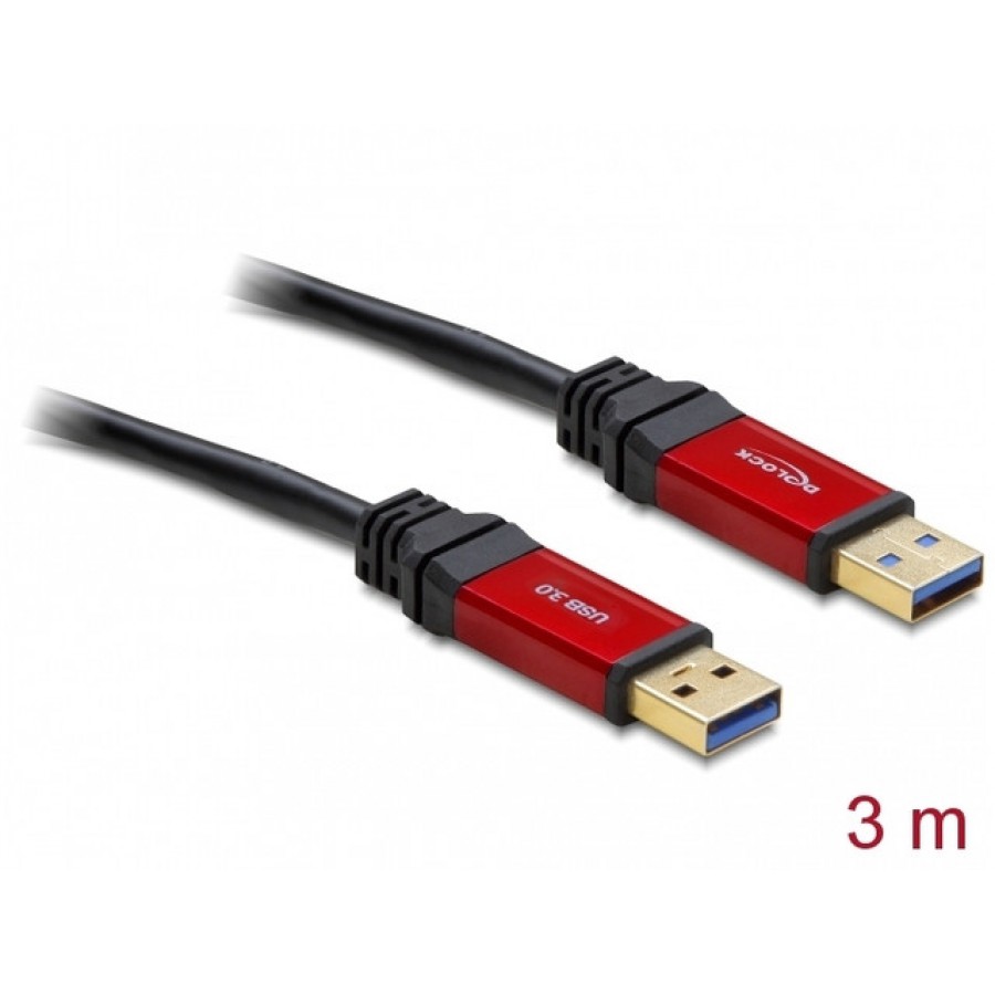 Kabel USB-A M/M 3.0 Premium 3m Delock