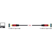 Kabel USB-A M/M 3.0 Premium 3m Delock