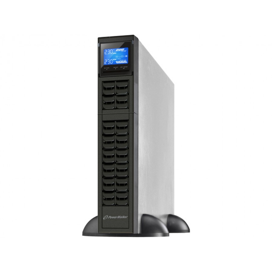 UPS Power Walker On-Line 1000VA Crs, 3x Iec Out, USB/Rs-232, LCD, Rack 19"/Tower, 6A Charger