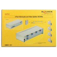 Przełącznik Splitter VGA 4 Monitory 450MHz Delock