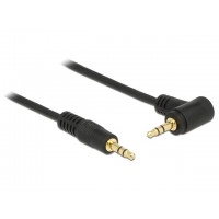 Kabel Stereo Minijack-Minijack 90" M/M 50cm Delock Black