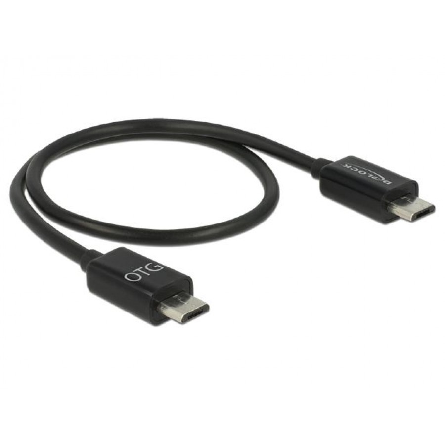 Kabel USB Micro(B) (M)/(M) Otg Power Sharing Cable 30cm Delock