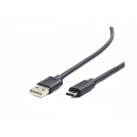 Kabel USB 2.0 Am-> USB Type-C ( 480Mb/s) Black 1m Gembird