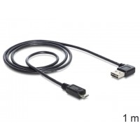 Kabel USB Am 2.0 Easy-USB Kątowy 90° -> USB 2.0 Micro-Bm 1 M