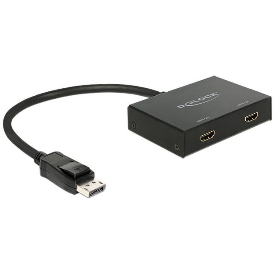 Przełącznik Splitter Displayport 1.2 -> 2xHDMI 4k Delock