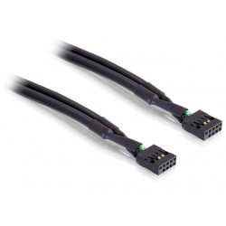 Kabel USB 10 Pin Pinheader(F)->USB 10 Pin Pinheader(F) 50cm Wewnętrzny Delock