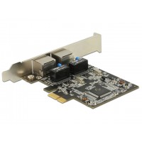 Karta PCI Express->2x Gigabit Lan Delock