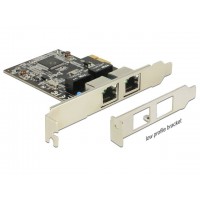 Karta PCI Express->2x Gigabit Lan Delock