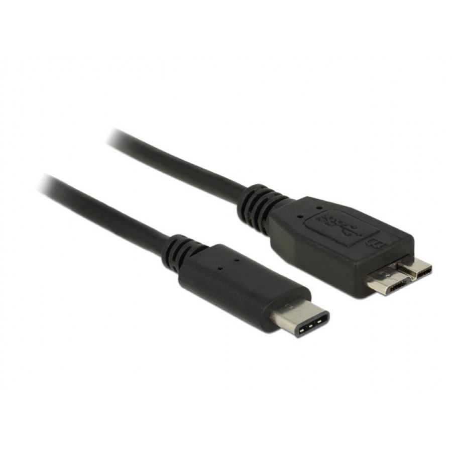 Kabel USB Type-C(M)-Micro Bm 50cm 3.1 Black Delock