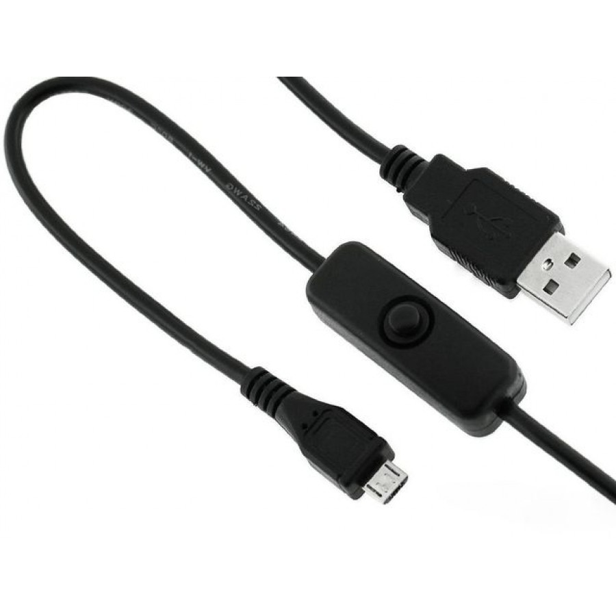 Kabel USB Micro Am-Bm 1.5m Raspberry Włącznik Gembird