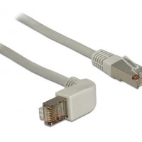 Patchcord Kat.6 Sstp 1m Kątowy Ls0h Miedź Delock