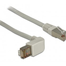 Patchcord Kat.6 Sstp 1m Kątowy Ls0h Miedź Delock