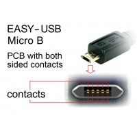 Kabel Micro USB Am-Bm 2.0 50cm Dual Easy-USB Delock