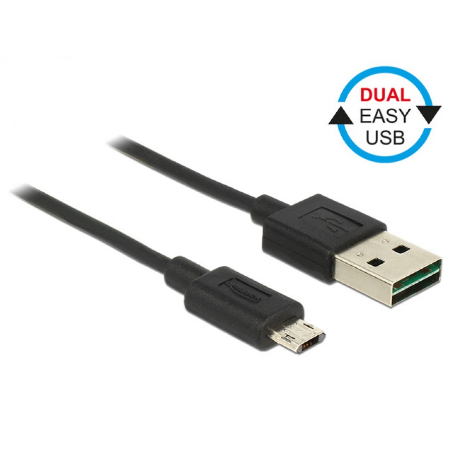 Kabel Micro USB Am-Bm 2.0 50cm Dual Easy-USB Delock