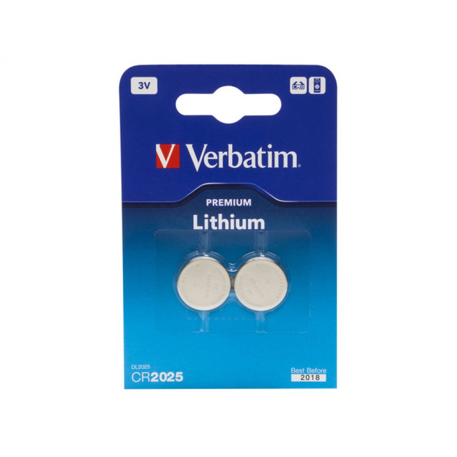 Bateria Verbatim CR2025 2SZT Blister