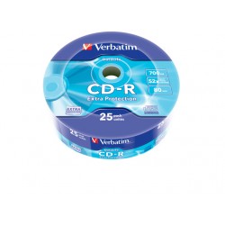 CD-R Verbatim 700MB Extra Protection Wrap 25 Spindel