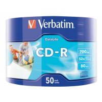 CD-R Verbatim 700MB Extra Protection Printable Wrap 50 Spindel