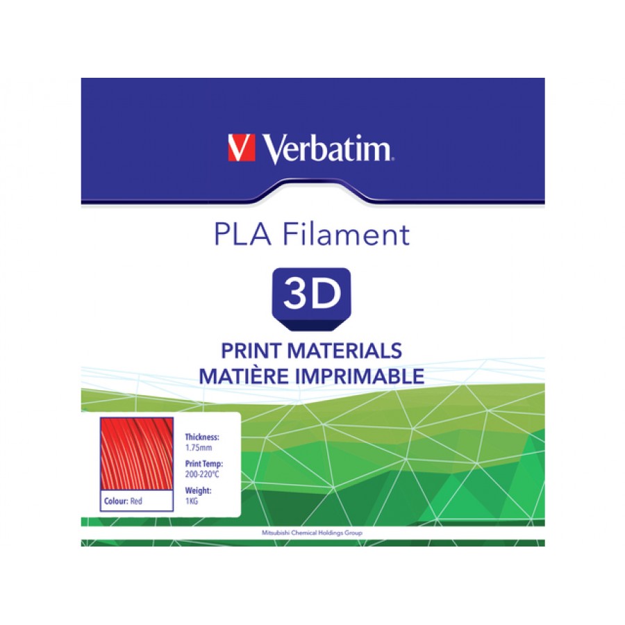 Filament Do Drukarek 3D Verbatim PLA 1.75 1kg Red