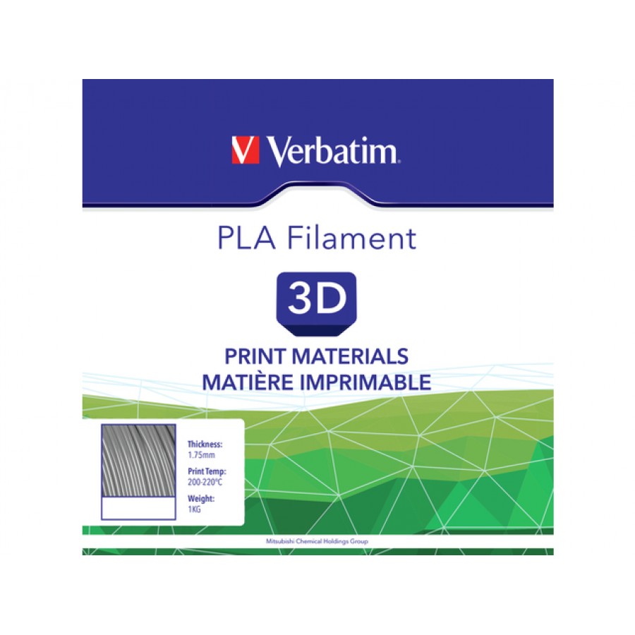 Filament Do Drukarek 3D Verbatim PLA 1.75 1kg Silver