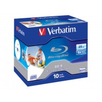 BD-R Verbatim 25GB X6 Printable 10 Jewel Case