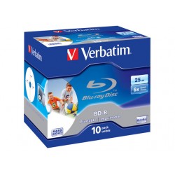 BD-R Verbatim 25GB X6 Printable 10 Jewel Case