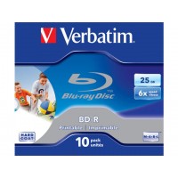 BD-R Verbatim 25GB X6 Printable 10 Jewel Case