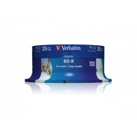 BD-R Verbatim 25GB X6 HTL Wide Printable No Id CAKE 25