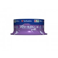 DVD+R Verbatim 8.5GB X8 Double Layer 25 Cake