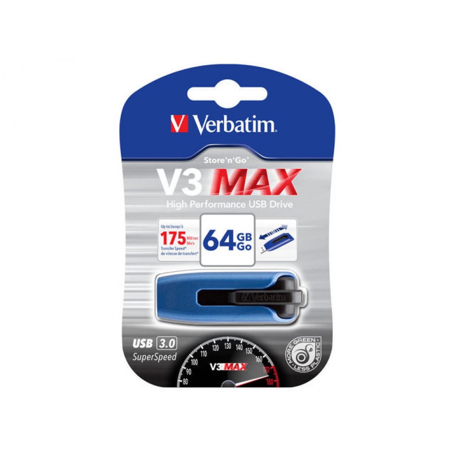 Pendrive Verbatim 64GB V3 Max USB 3.0