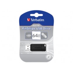 Pendrive Verbatim 64GB Pinstripe USB 2.0