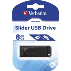 Pendrive Verbatim 8GB Slider USB 2.0