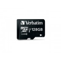 Karta Pamięci Verbatim Micro SDXC 128GB Class 10 Uhs-1 + Adapter Sd