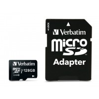 Karta Pamięci Verbatim Micro SDXC 128GB Class 10 Uhs-1 + Adapter Sd