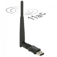 Karta Sieciowa WiFi USB Dual Band 2.4/5 GHz Antena Delock