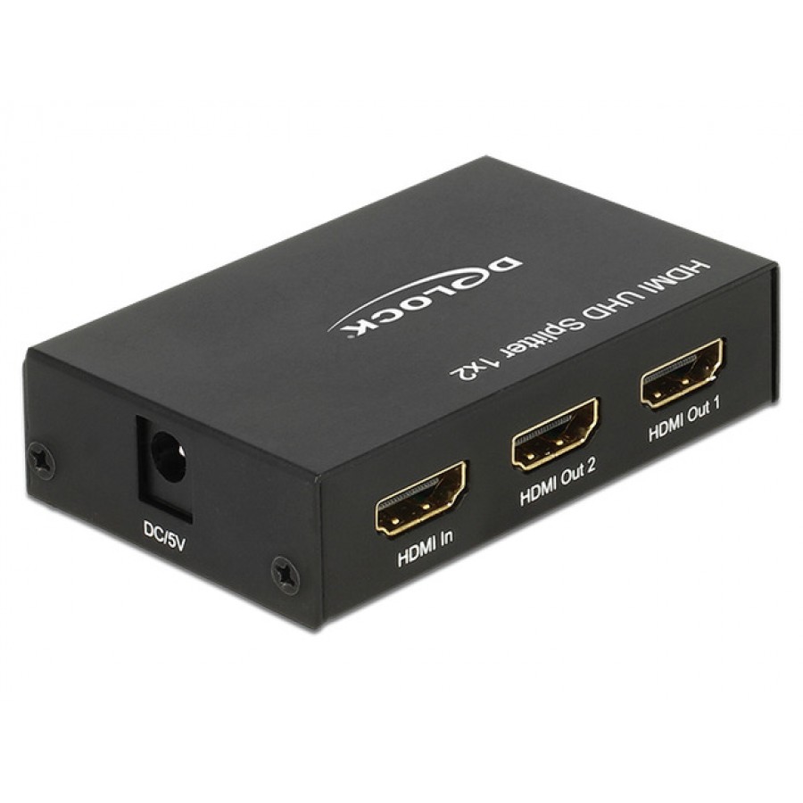 Przełącznik Splitter HDMI 1 Nadajnik->2 OdBiorniki Ultra Hd 4k Delock