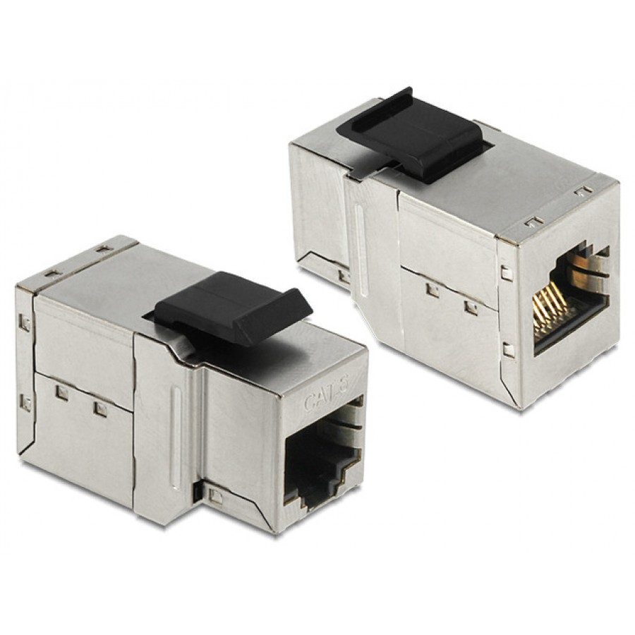 Moduł Keystone Gniazdo Rj45(F)->Rj45(F) Cat 6 Do Puszki Montażowej Delock