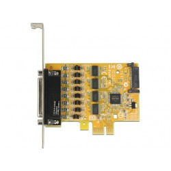 Karta PCI Express->Com 9pin X4 Na Kablu 5V/12V Delock